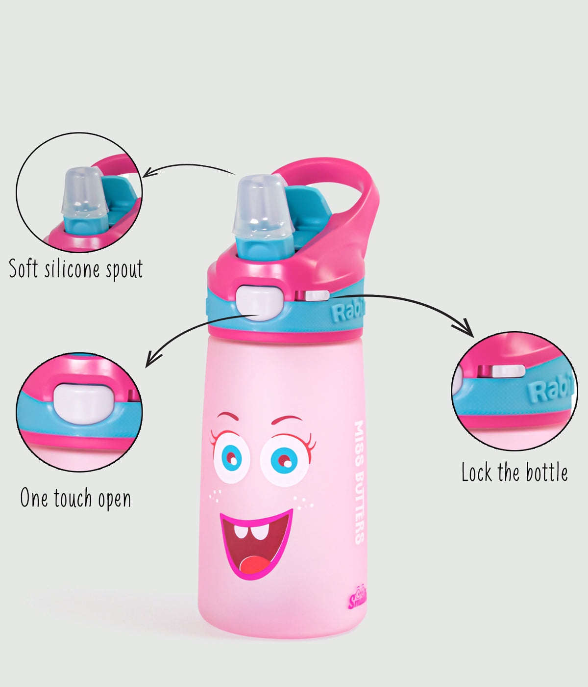 Snap Lock Sipper Bottle (410ml)